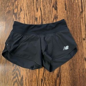 Black running shorts
